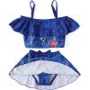 imageWonderBabe Descendants Bathing Suit for Girls Princess Two Piece Ruffle Swimsuit Kids Bikini Set Swimwear Dress UpEvie