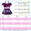 imageWonderBabe Descendants Bathing Suit for Girls Princess Two Piece Ruffle Swimsuit Kids Bikini Set Swimwear Dress UpMal