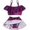 imageWonderBabe Descendants Bathing Suit for Girls Princess Two Piece Ruffle Swimsuit Kids Bikini Set Swimwear Dress UpMal