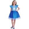 imageWonderBabe Girls Red Costume from Descendants 4 Kids Bridget Pink Dress Princess Christmas Gift Birthday Party Dress UpBlue