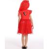 imageWonderBabe Girls Red Costume from Descendants 4 Kids Bridget Pink Dress Princess Christmas Gift Birthday Party Dress UpRed