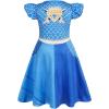 imageWonderBabe Girls Red Descendants Costume Kids Bridget Pink Dress Princess Chloe Christmas Gift Birthday Party Cosplay OutfitsBlue