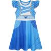 imageWonderBabe Girls Red Descendants Costume Kids Bridget Pink Dress Princess Chloe Christmas Gift Birthday Party Cosplay OutfitsBlue