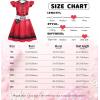 imageWonderBabe Girls Red Descendants Costume Kids Bridget Pink Dress Princess Chloe Christmas Gift Birthday Party Cosplay OutfitsDark Red