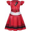 imageWonderBabe Girls Red Descendants Costume Kids Bridget Pink Dress Princess Chloe Christmas Gift Birthday Party Cosplay OutfitsDark Red