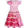 imageWonderBabe Girls Red Descendants Costume Kids Bridget Pink Dress Princess Chloe Christmas Gift Birthday Party Cosplay OutfitsPink