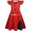 imageWonderBabe Girls Red Descendants Costume Kids Bridget Pink Dress Princess Chloe Christmas Gift Birthday Party Cosplay OutfitsRed