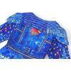 imageWonderBabe Evie Costume Girls Zipper Jacket Long Sleeve Dress Kids Halloween Costume Party Cosplay OutfitBlue