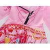 imageWonderBabe Girls Rise Red Costume with Wig Kids Zipper Jacket Long Sleeve Dress Rise Red Princess Halloween Dress up OutfitPink
