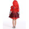 imageWonderBabe Girls Rise Red Costume with Wig Kids Zipper Jacket Long Sleeve Dress Rise Red Princess Halloween Dress up OutfitRed