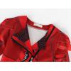 imageWonderBabe Girls Rise Red Costume with Wig Kids Zipper Jacket Long Sleeve Dress Rise Red Princess Halloween Dress up OutfitRed