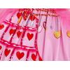 imageWonderBabe Kids Red Descendants Costume Girls Queen of Hearts Dress Chloe Christmas Gift Birthday Party Cosplay OutfitPink