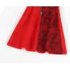 imageWonderBabe Red Descendants Costume Kids Halloween Party Outfits Girls Chloe Cosplay Cartoon Top and Flare Pants with WigRed