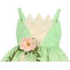 imageWonderBabe Princess and The Frog Dress for Girls Birthday Party Fairy Dress Up Kids Halloween Costume with SleeveletGreen