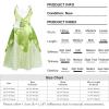 imageWonderBabe Fairy Frog Princess Costumes Girls Dress Kids Fancy Halloween Cosplay Birthday Party Dress Up Clothes OutfitGreen02