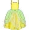 imageWonderBabe Princess Costume for Girls Green Fairy Frog Dress Birthday Party Halloween Costume Cosplay Dress up for Kids