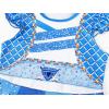 imageWonderBabe Princess Costume Toddlers Girls Dress Kids Halloween Birthday Party Dress up Outfit with CapeBlue