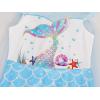 imageWonderBabe Princess Costume Toddlers Girls Dress Kids Halloween Birthday Party Dress up Outfit with CapeLight Blue