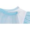 imageWonderBabe Princess Costume Toddlers Girls Dress Kids Halloween Birthday Party Dress up Outfit with CapeLight Blue
