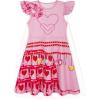 imageWonderBabe Princess Costume Toddlers Girls Dress Kids Halloween Birthday Party Dress up Outfit with CapePink