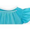 imageWonderBabe Princess Costume Toddlers Girls Dress Kids Halloween Birthday Party Dress up Outfit with CapeTurquoise