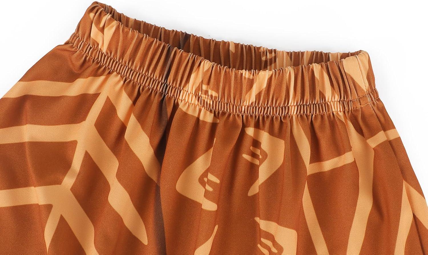 imageWonderBabe Girls Adventure Outfit Princess Lace Ruffle Sleeve Dress The Little Sister Birthday Fancy Dress Up CostumeBrown