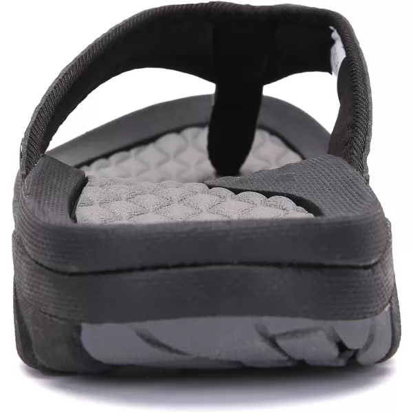 KUBUA Men's Beach Flip-Flops Water Sandals Outdoor Athletic Thong Sandal Slippers