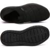 imageKUBUA Slippers for Men and Womens Indoor House Shoes Plush Slip on Outdoor Garden LoafersA Black