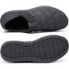 imageKUBUA Slippers for Men and Womens Indoor House Shoes Plush Slip on Outdoor Garden LoafersDark Grey