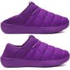 imageKUBUA Slippers for Men and Womens Indoor House Shoes Plush Slip on Outdoor Garden LoafersPurple