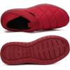 imageKUBUA Slippers for Men and Womens Indoor House Shoes Plush Slip on Outdoor Garden LoafersRed