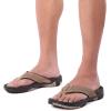 imageKUBUA Mens Beach FlipFlops Water Sandals Outdoor Athletic Thong Sandal SlippersA Khaki