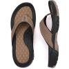 imageKUBUA Mens Beach FlipFlops Water Sandals Outdoor Athletic Thong Sandal SlippersA Khaki