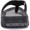 imageKUBUA Mens Beach FlipFlops Water Sandals Outdoor Athletic Thong Sandal SlippersBlack