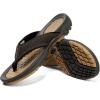 imageKUBUA Mens Beach FlipFlops Water Sandals Outdoor Athletic Thong Sandal SlippersDark Brown