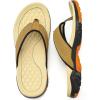 imageKUBUA Mens Beach FlipFlops Water Sandals Outdoor Athletic Thong Sandal SlippersKhaki Orange