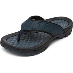 imageKUBUA Mens Beach FlipFlops Water Sandals Outdoor Athletic Thong Sandal SlippersBlue