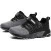 imageKUBUA Kids Sneakers for Boys Girls Running Tennis Shoes Lightweight Breathable Sport AthleticBlack Grey B