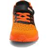 imageKUBUA Kids Sneakers for Boys Girls Running Tennis Shoes Lightweight Breathable Sport AthleticBlack Orange
