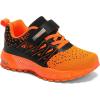 imageKUBUA Kids Sneakers for Boys Girls Running Tennis Shoes Lightweight Breathable Sport AthleticBlack Orange