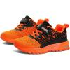 imageKUBUA Kids Sneakers for Boys Girls Running Tennis Shoes Lightweight Breathable Sport AthleticBlack Orange