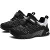 imageKUBUA Kids Sneakers for Boys Girls Running Tennis Shoes Lightweight Breathable Sport AthleticBlack White B