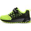 imageKUBUA Kids Sneakers for Boys Girls Running Tennis Shoes Lightweight Breathable Sport AthleticBlackGreen
