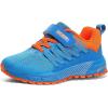 imageKUBUA Kids Sneakers for Boys Girls Running Tennis Shoes Lightweight Breathable Sport AthleticBlue Orange a