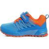 imageKUBUA Kids Sneakers for Boys Girls Running Tennis Shoes Lightweight Breathable Sport AthleticBlue Orange a