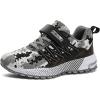 imageKUBUA Kids Sneakers for Boys Girls Running Tennis Shoes Lightweight Breathable Sport AthleticCamouflage Grey a