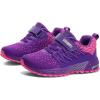 imageKUBUA Kids Sneakers for Boys Girls Running Tennis Shoes Lightweight Breathable Sport AthleticPurple B
