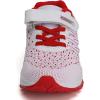 imageKUBUA Kids Sneakers for Boys Girls Running Tennis Shoes Lightweight Breathable Sport AthleticWhite Red