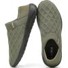 imageKUBUA Mens Womens Slippers Indoor Lightweight House Shoes Outdoor Breathable Slip on LoafersA Black Green