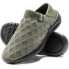 imageKUBUA Mens Womens Slippers Indoor Lightweight House Shoes Outdoor Breathable Slip on LoafersA Black Green